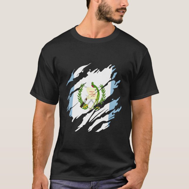 Guatemala Flag Guatemalan T-Shirt (Front)
