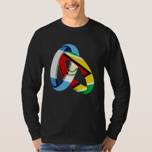 Guatemala Flag Guyana Grown Ring Marriage Wedding T-Shirt