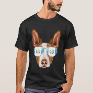 Guatemala Flag Ibizan Hound Dog Guatemala Pocket T-Shirt