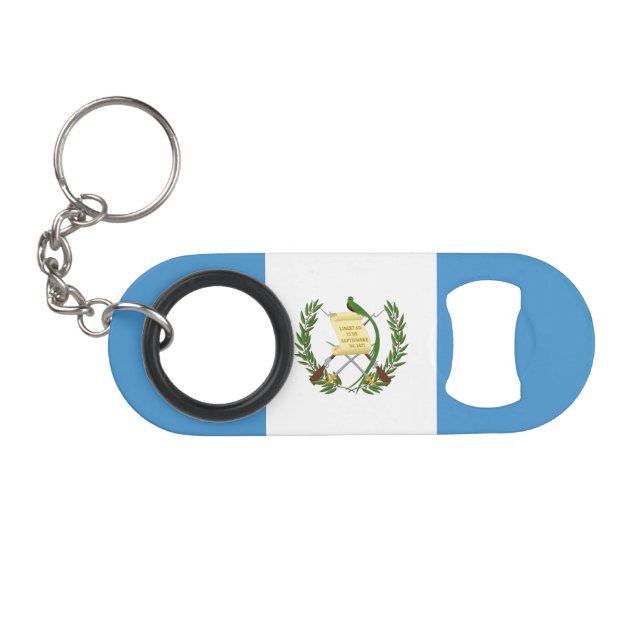 Guatemala Flag Keychain Bottle Opener (Front (Horizontal))