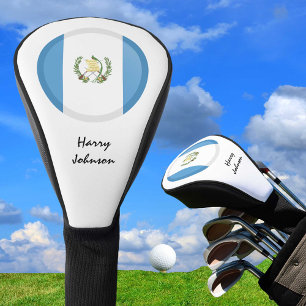 Guatemala Flag & Monogrammed Golf Clubs Covers
