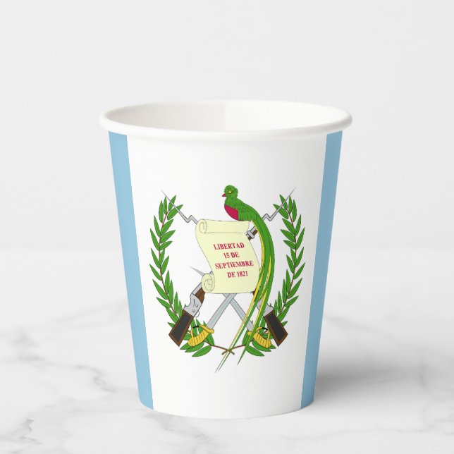 Guatemala flag paper cups (Left)