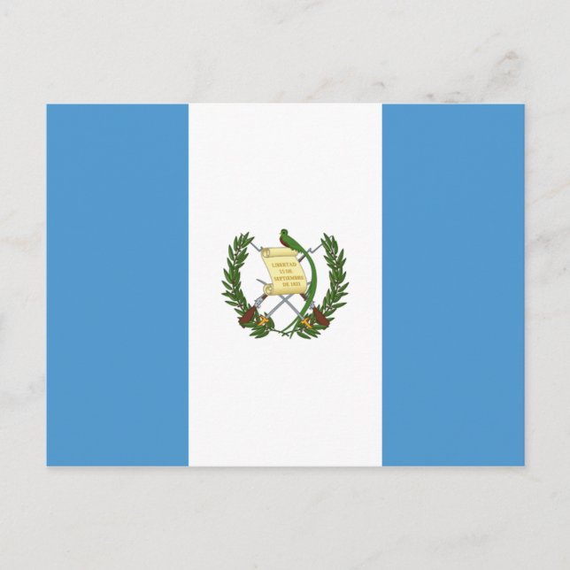 Guatemala Flag Postcard (Front)