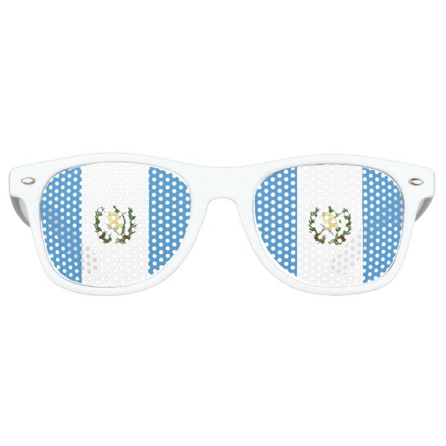 Guatemala Flag Retro Sunglasses (Front)