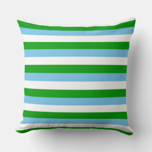 Guatemala flag stripes country symbol lines green  throw pillow