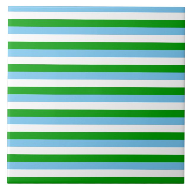 Guatemala flag stripes country symbol lines green  tile (Front)