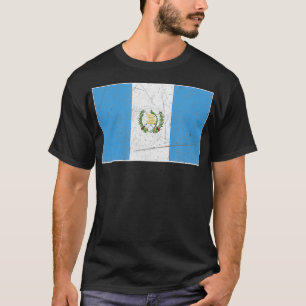 Guatemala Flag with vintage Guatemalan national co T-Shirt