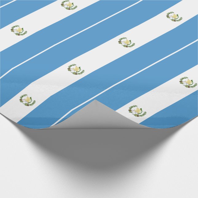 Guatemala Flag Wrapping Paper (Corner)