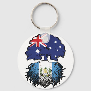 Guatemala Guatemalan Australian Australia Tree Keychain