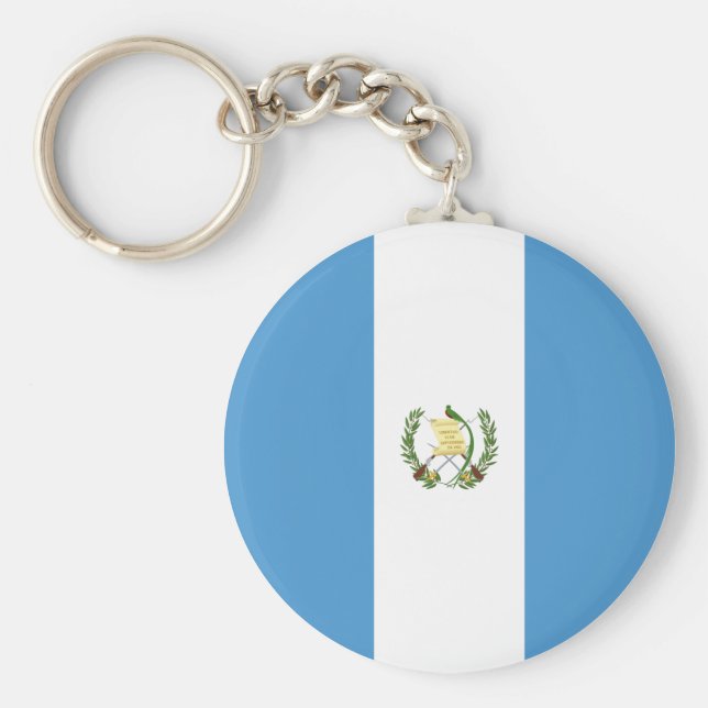 Guatemala (Guatemalan) Flag Keychain (Front)