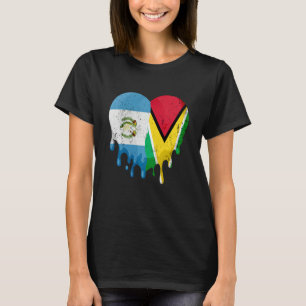 Guatemala Guayana Flag Heart Citizen Grown Patriot T-Shirt