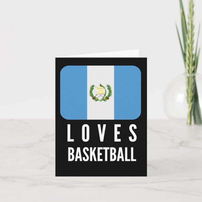 Guatemala Loves Basketball  Card (Front)
