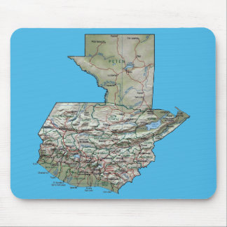Guatemala Map Mousepad