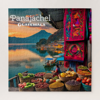 Guatemala Panajachel | Travel Vintage Retro  Jigsaw Puzzle