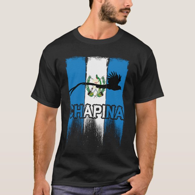 Guatemala Proud Hispanic Quetzal National Bird Gua T-Shirt (Front)