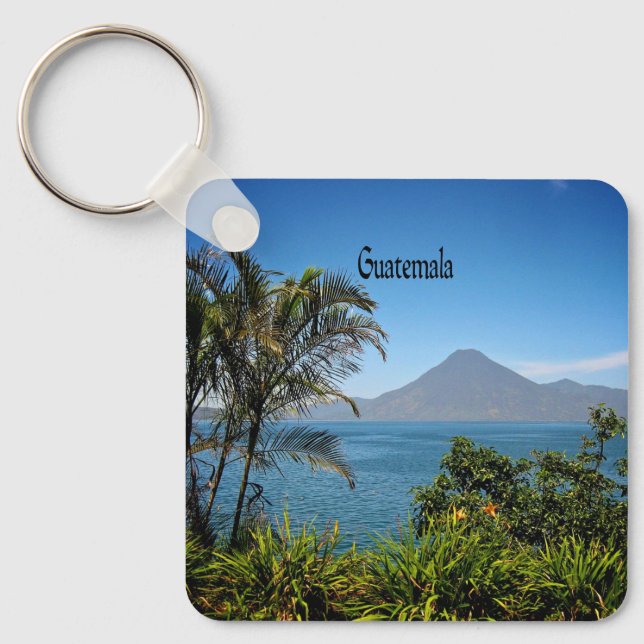 Guatemala, scenic photograph, keychain (Front)