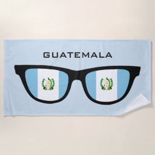 GUATEMALA Shades custom text beach towel