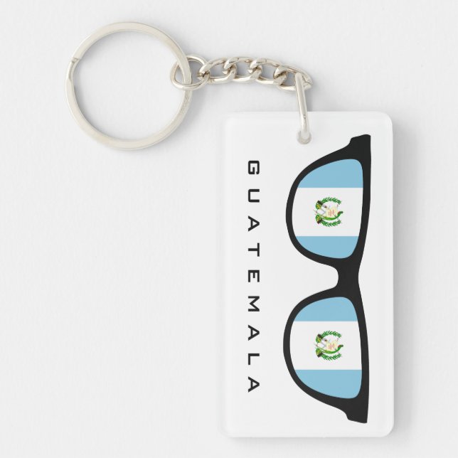 Guatemala Shades custom text & colour key chain (Front)