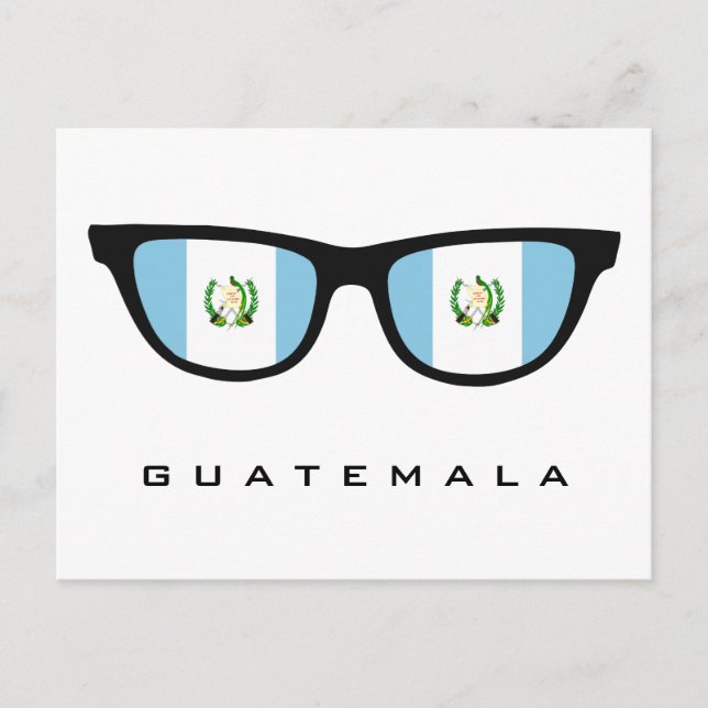 Guatemala Shades custom text & colour postcard (Front)