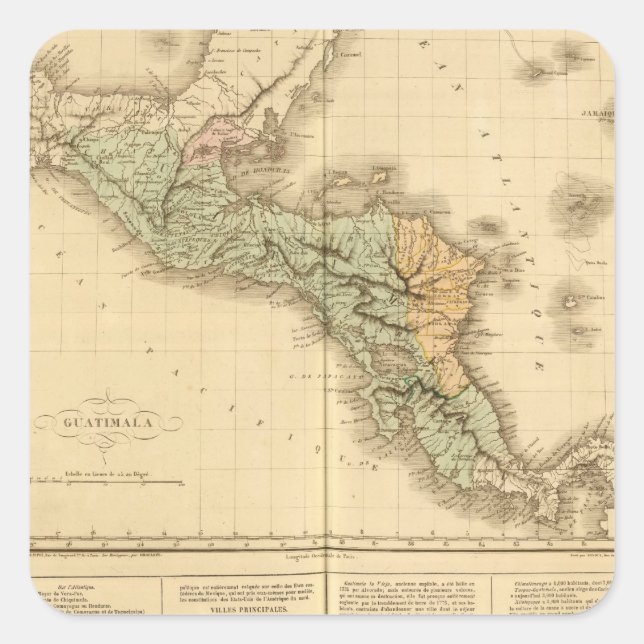 Guatemala Square Sticker (Front)