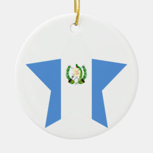 Guatemala Star Ceramic Ornament