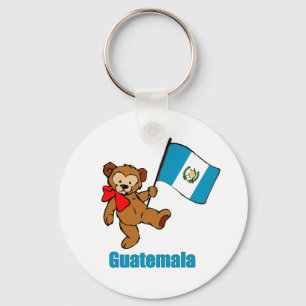Guatemala Teddy Bear Keychain