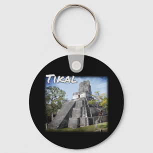 Guatemala Tikal Ruins Temple Keychain