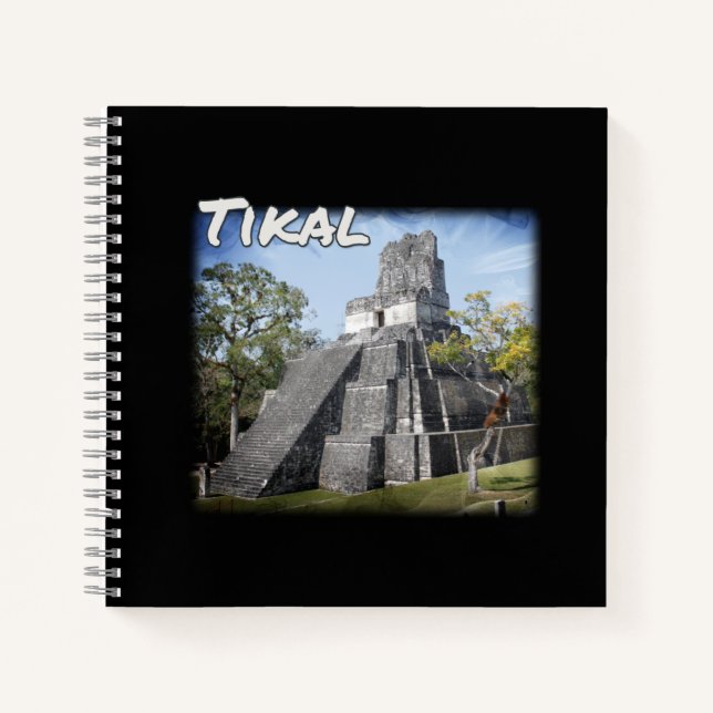 Guatemala Tikal Ruins Temple Notebook (Front)