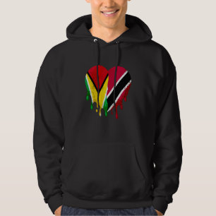 Guatemala Trinidad & Tobago Flag Heart Citizen Pat Hoodie