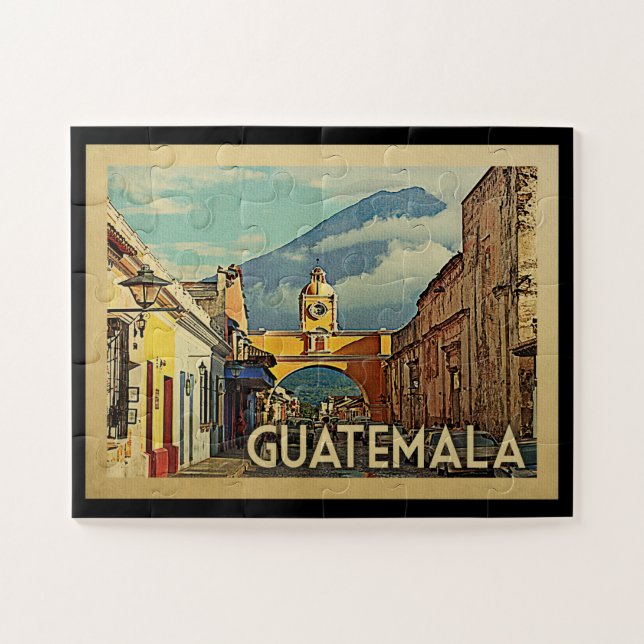 Guatemala Vintage Travel Jigsaw Puzzle (Horizontal)
