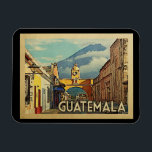 Guatemala Vintage Travel Magnet<br><div class="desc">Guatemala design in Vintage Travel style featuring the Santa Catalina Arch in Antigua.</div>