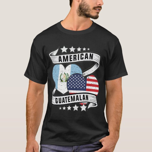 Guatemalan American flag shirt  (Front)