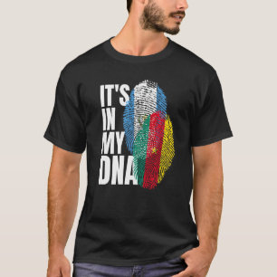 Guatemalan And Cameroon Mix Dna Heritage Flag T-Shirt