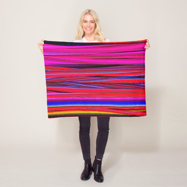 Guatemalan fabrics: treasure of Chichicastenango Fleece Blanket (In Situ)