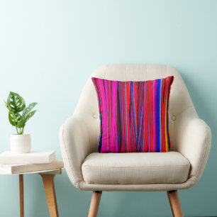 Guatemalan fabrics: treasure of Chichicastenango Throw Pillow