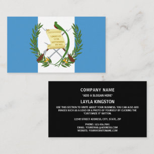 Guatemalan Flag & Coat of Arms, Flag of Guatemala Business Card