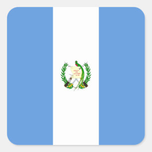 Guatemalan Flag Square Sticker