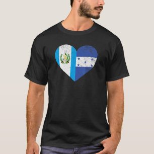 Guatemalan Honduran Flag Love Guatemala Honduras H T-Shirt
