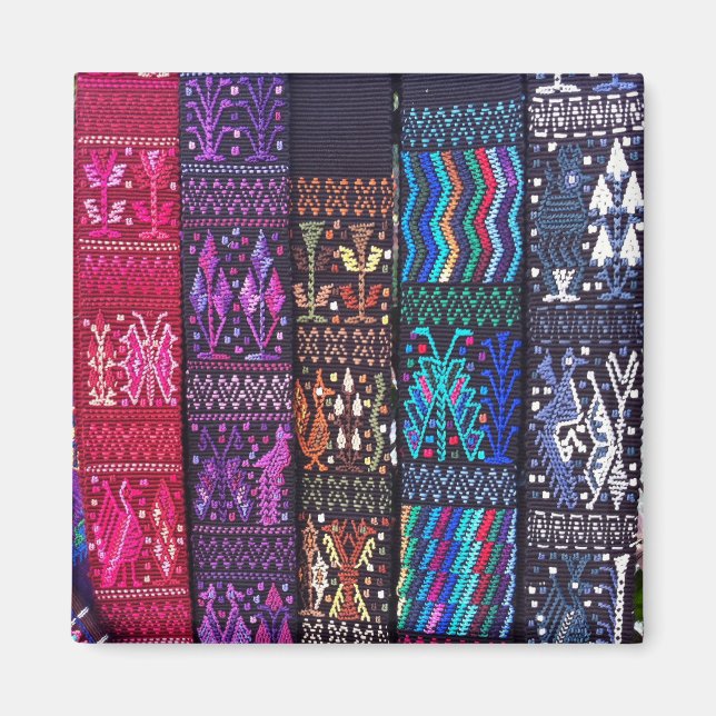 Guatemalan textile designs magnet (Front)