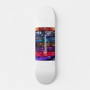 Guatemalan textile designs. skateboard