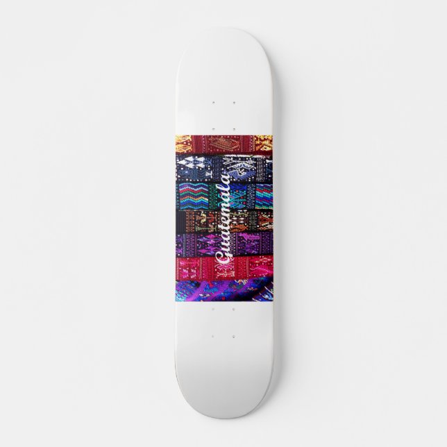 Guatemalan textile designs. skateboard (Front)
