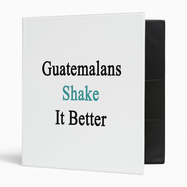 Guatemalans Shake It Better Binder (Front/Inside)