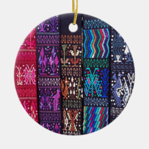 Guatemala's beautiful design ceramic ornament