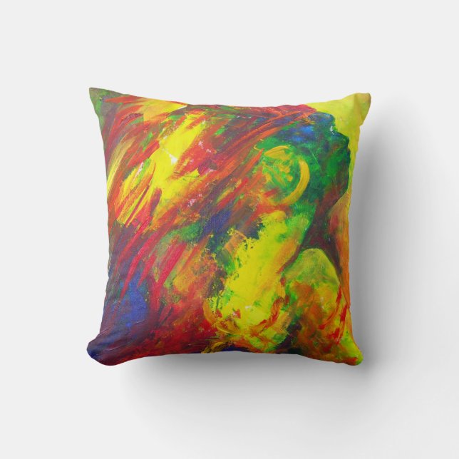 Guatiguana the Taino 2011 Throw Pillow (Front)