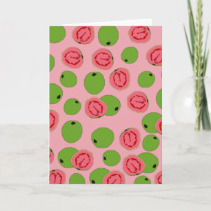 Guava Fruit Pattern   Card