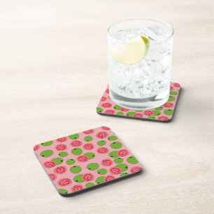 Guava Fruit Pattern Coaster