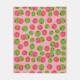 Guava Fruit Pattern  Fleece Blanket