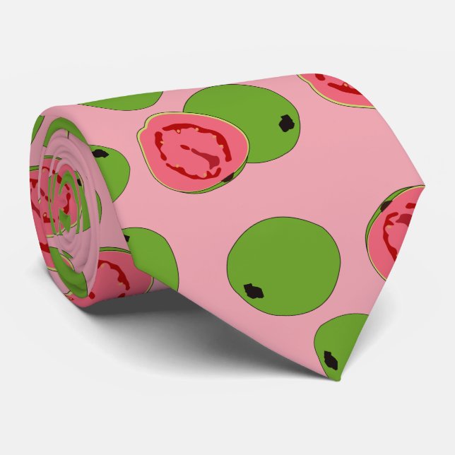 Guava Fruit Pattern    Tie (Rolled)