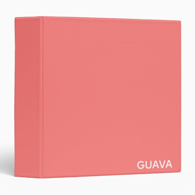 Guava pink colour name binder (Front/Spine)