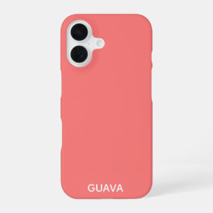 Guava pink colour name iPhone 16 case